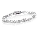 Sterling Silver 1.00 Carat Diamond Bracelet - 7.2"